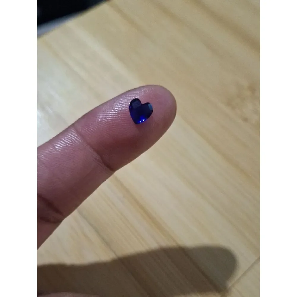 September Birthstone Heart Shaped Gemstone Charm For Floating Lockets
